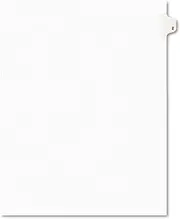 Avery(R) Side Tab Legal Index Exhibit Dividers, Tab Title 2 8 1/2in. x 11in, Pack of 25