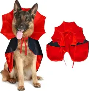 Halloween Costumes for Dogs - Vampire Cloak & Devil Cape for All Sizes