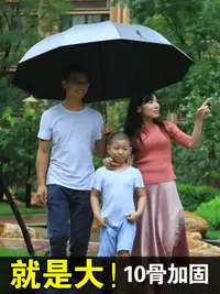 在飛比找樂天市場購物網優惠-超大雨傘大號折疊天堂傘女晴雨兩用男士雙人傘家用3人遮陽傘暴雨