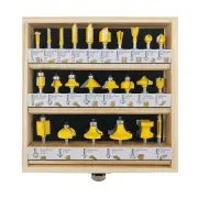 Router Bit Set,24pcs Tungsten Carbide Router Bits 1/4 Shank,Router Bits for W...