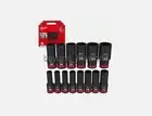 Milwaukee 49-66-7014 SHOCKWAVE 1/2 Long Impact Socket Set (14PC)