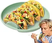 Taco Holder - Taco Shell Holder Rack | Silicone Kitchen Serving Tray for Tortilla, Party, Family Dinner, Grill, Outdoor Tailgate