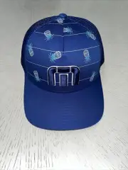 Travis Mathew FlexFit Hat Baseball Cap Royal Blue Pineapple Embroidered Logo New