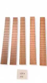 Lot 213 5pc Indian Rosewood Fingerboard 24.75" Scale, 12" Radius and 22 Frets