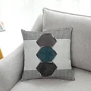 Cushion covers Cushion Covers Elegant Geometry Outdoor Cushions Set of 4 Sofa Cushions Garden Cushions Outdoor Cushion Covers Bedroom Office Car Decorative Cushion Covers 60cm x 60cm(Black Gray Elegan