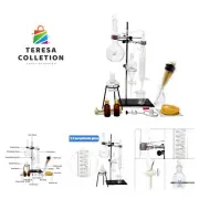 Labware Set 500ml Essential Oil Extraction Distillation Apparatus Water Disti...