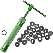 Clay Gun Extruder with 20 Unique Disc Designs, Professional Tools for Clay Pottery Sculpture & Polymer Modeling & Ceramic Craft & Fondant Cake (Big Size)
