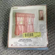 Stylemaster Cape Cod Curtains with Tie Backs Blue 60 in x 30 in NOS Vintage