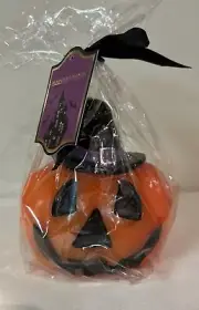 Moonlight Manor Halloween Jack-O-Lantern Pumpkin Candle - NIP