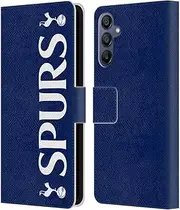 Head Case Designs Officially Licensed Tottenham Hotspur F.C. Spurs Badge Leather Book Wallet Case Cover Compatible with Samsung Galaxy A15