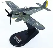 Replica Pre-Build Aircraf Scale Model Airplanes1:72 For Germany FW190A Fighter AircraftFW190 Alloy Military Aircraft Model For Display Collection Gift Or Desktop Home Decorations Collection Gift Displ