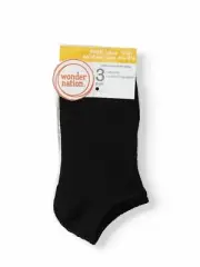 Wonder Nation Boys No Show Socks 3 Pack Ultra Lite SMALL Shoe Size 4.5-8.5