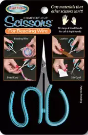 Bead Buddy Comfort-Grip Scissors For Beading Wire