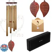 KIKUSUI Memorial Wind Chimes for Sympathy/Bereavement/Condolence, 32"-Gold