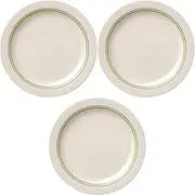 Set of 3 Green Royal 10 Dinner Plates [10.2 x 1.0 inches (26 x 2.5 cm)] [Western Dinnerware Platter]