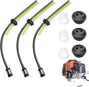 9 Pcs Strimmer Pipe With Primer Bulb and Tank Seal Grommet, Universal Grass Trimmer Fuel Line Hose for Brush Cutter, Mower, Hedge Trimmer