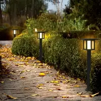 在飛比找樂天市場購物網優惠-草坪燈太陽能燈戶外庭院燈防水壁燈室外別墅花園公園景觀草地柱燈