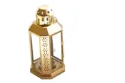 My Decorations 5 Pack Of Gold Metal Miners Lantern Summer Xmas Wedding Home Party Room Balconey Deck 21Cm Tealight Candle Seasonal Decorations