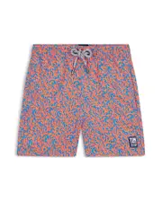 Tom & Teddy Boys' Coral Print Swim Trunks - Little Kid, Big Kid