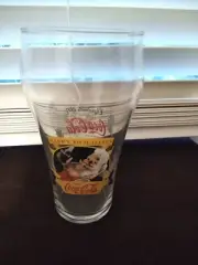 Vintage "Enjoy Coca-Cola" Happy Holidays Santa Clause Tall Drinking Glass