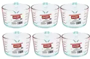 PYREX 6001076 Measuring Cup, 4-Cup/1 L Capacity, Glass, Clear (6-PACK BOX)