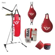 3 in 1 Bag Stand Combo with Mitts and wraps
