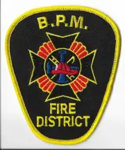 Bloomingburg Paint Marion (BPM) Fire District, Ohio Shoulder Patch V1