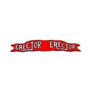 (2) ERECTOR PENNANTS White Lettering for GILBERT ERECTOR SET Parts