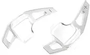 Car Steering Wheel Shift Paddles for B&MW F30 F31 F32 F10 F20 F22 F15 F16 X1 X3 X4 X5 X6 Car Steering Wheel Shift Paddle Cover Shift Extension Rodd HTEOPOEKFR(Silver)