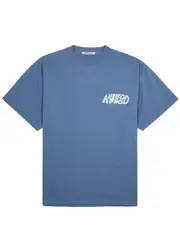 Annie Hood Jumble Logo-print Cotton T-shirt - Blue M