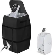 Hot Tub Spa Heater Pump Cover, 420D Silver Oxford Cloth Spa and Hot Tub Cover for Inflatable Hot Tub Spa Pool (Black)