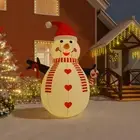 Giant Inflatable Snowman with LED Lights 300 cm Holiday Decoration