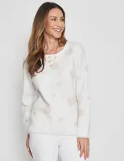 [Millers] Millers Long Sleeve Spot Jumper - Womens - SPOT L SPOT