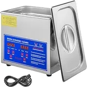 [VEVOR] Ultrasonic Cleaner Machine 3L Digital Ultrasonic Parts Cleaner Digital Heater Timer Jewelry Cleaning 304 Stainless Steel for Jewelry Watch Glasses Diamond Eyeglass Small Parts Cleaning
