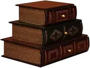 Portable Storage Vintage Wooden Chest Trunk Set Retro Decorative Storage Box for Jewelry Keepsakes and More Brown Set of 3