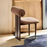 實木餐椅白蠟木軟包梳妝椅設計師簡約化妝椅美甲凳中古餐椅