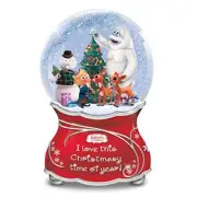 Bradford Exchange Rudolph The Red-Nosed Reindeer Musical Glitter Globe 5.75"