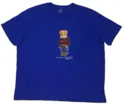 Polo Ralph Lauren Big & Tall Royal Blue Teddy Bear Tee Brand New Size 3XB