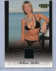 MELISSA KELLER 2012 SPORTS ILLUSTRATED SI SWIMSUIT #MK/M BLACK BIKINI RELIC CARD