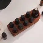 Essential Oils Storage Rack Wooden Organizer for Bottles Perfumes Displaying