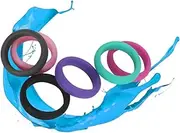 Toddmomy Slicone Rings 6pcs Rings Silicone Wedding Ring Ladies Silicone Ring Sports Rubber Rings