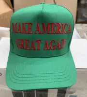 Donald Trump Cali-Fame Never Surrender Green Christmas 2024 Hat MAGA Cap NWT