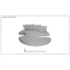 Covers for Sun Bed Cushions in Grey
