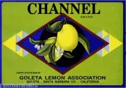 Goleta Channel #2 Lemon Citrus Crate Label Art Print