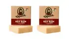 2 x Dr Squatch Bay Rum Soap – Natural Manly Cold Process Soap Bar - 5oz Bar