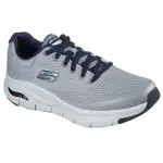 SKECHERS系列-ARCH FIT男款灰色足弓支撐休閒慢跑鞋-NO.232040GYNV