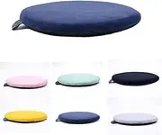 Round Chair Cushion Classroom Chairs, Small Round Cushion for Stool Bar Non Slip Chair Pads Memory Foam Seat Cushion Dining Chair Anti-Deformation with Soft Plush Cover 1pc, Dark Blue