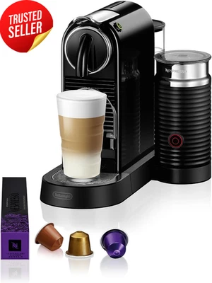 Delonghi Citiz Coffee Machine EN267BAE Black Pod Espresso Maker Aeroccino3