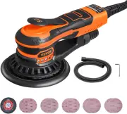 Random Orbital Sander 6-Inch, 350W Brushless Orbital Sander, 10,000 PRM 6 Variab