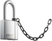 Abloy Sentry PLI340/50B Hardened Steel Padlock w/ 2 Keys, Chrome Finish